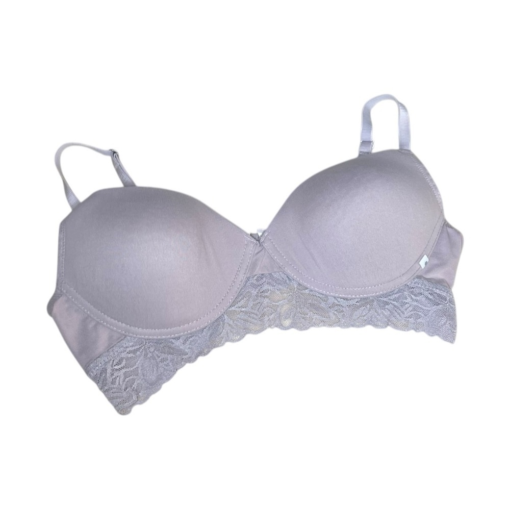 Lucky Brand 36B Bra Lace Wireless Neutral LB Sexy Basic Everyday Bras 36 B Comfy